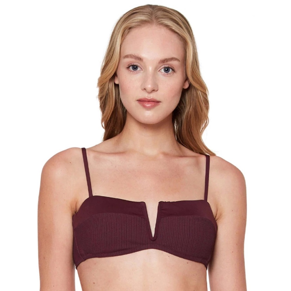 Sanctuary Pucker V Wire Bikini Top NWT